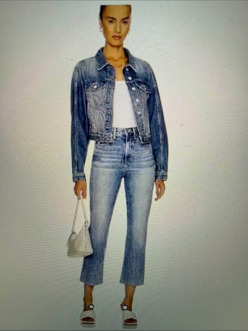 VERONICA BEARD Carly Kick Flare High Rise Size 27 Pebble Stone Wash